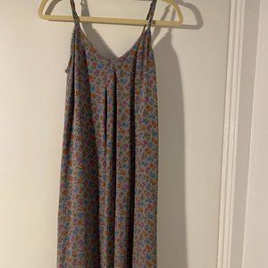 VINCE Long Floral Dress